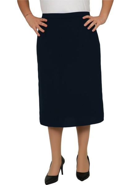 Kısa, Arkadan Yırtmaçlı Portoriko Kumaş Astarlı Kalem Etek Orun Boy 70 cm indirimleri