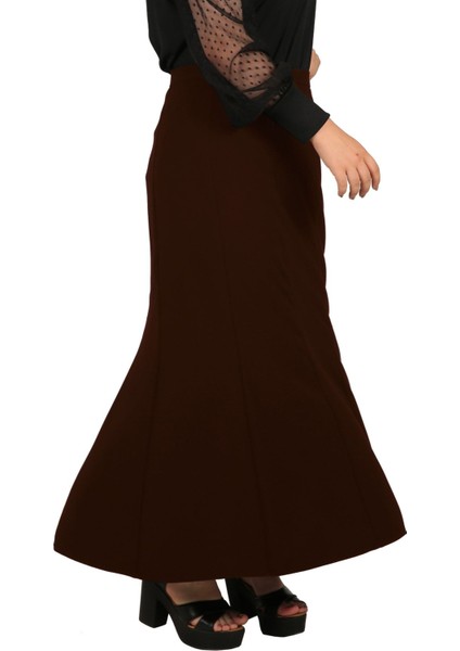 Tesettür Büyük Beden Battal 8 Parçalı Astarlı Yarım Kloş Portoriko Kumaş Anne Eteği fiyatları