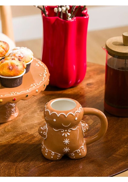 Lcw Home Kahverengi Kurabiye Adam Figürlü Kupa 475 ml