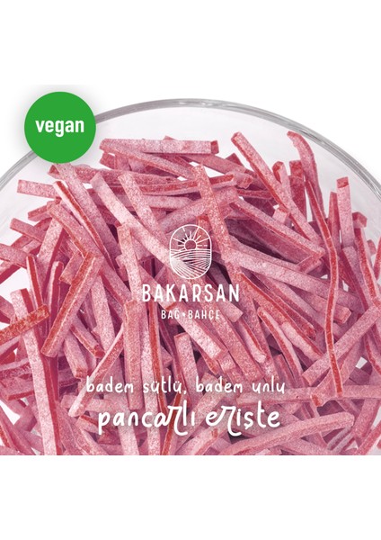 Badem Sütlü Pancarlı Vegan Erişte 500 gr