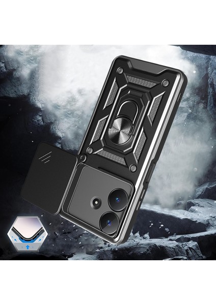 Realme Note 60 Kılıf Magnetik Standlı Kamera Korumalı Zore Sürgülü Vega Kapak indirimleri