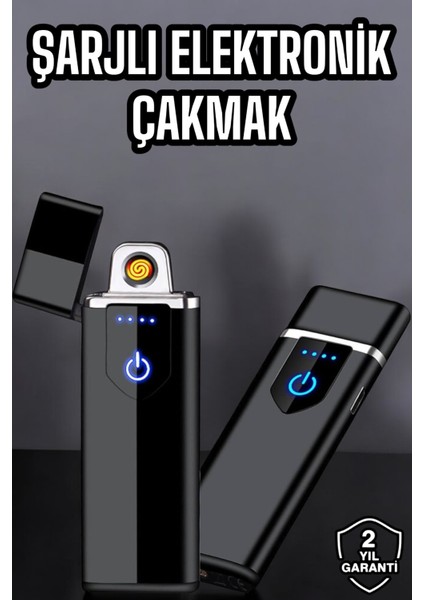 Çakmak Alevsiz Elektronik USB Şarjlı Uzun Ömürlü Kaliteli