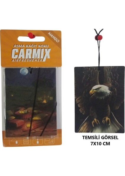 Dekoratif Asma Kağıt Koku Oto Ev Kokusu Kağıt Koku Mango (Kavun) Kokulu 1 Adet