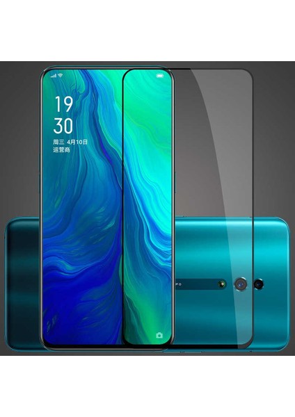 Oppo Reno Ekran Koruyucu 5d Temperli Cam Koruma Siyah