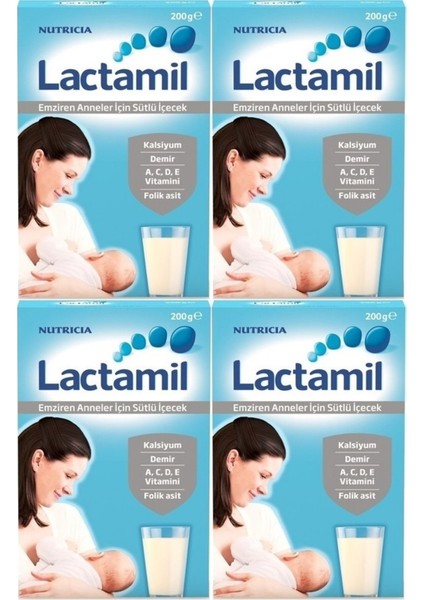 Lactamil 200 gr (Emziren Anneler Için Sütlü Içeçek) (4 Lü Set)