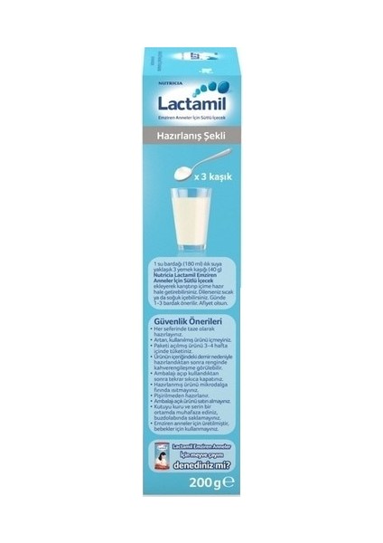 Lactamil 200 gr (Emziren Anneler Için Sütlü Içeçek) (4 Lü Set)