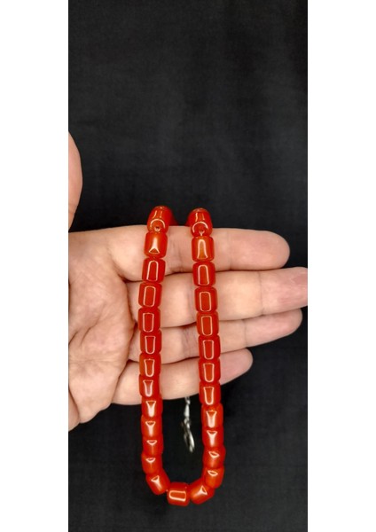 Sevgiliye Özel Hediye Sıkma Çubuk Kehribar Tesbih Turuncu Renk Kapsül Kesim H-1397. fiyatları