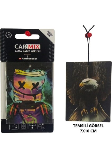 Dekoratif Asma Kağıt Koku Oto Ev Kokusu Kağıt Koku Buble Gum Kokulu 1 Adet