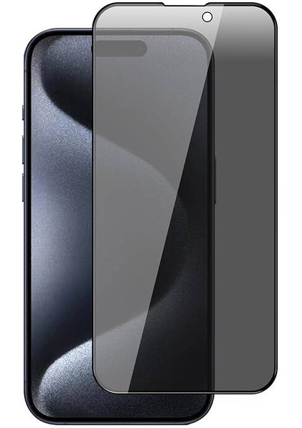Apple iPhone 15 Ekran Koruyucu 5d Hayalet Cam Koruma Siyah