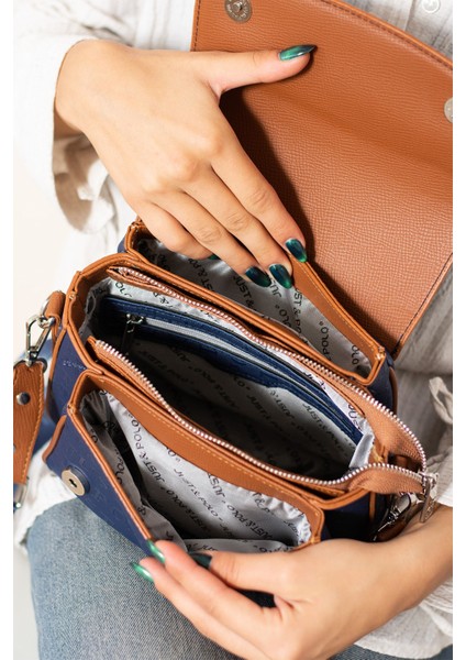 Yeni Sezon Kolon Askılı 4 Bölmeli Kadın Omuz Çantası 21X16CM PBU2174 modelleri