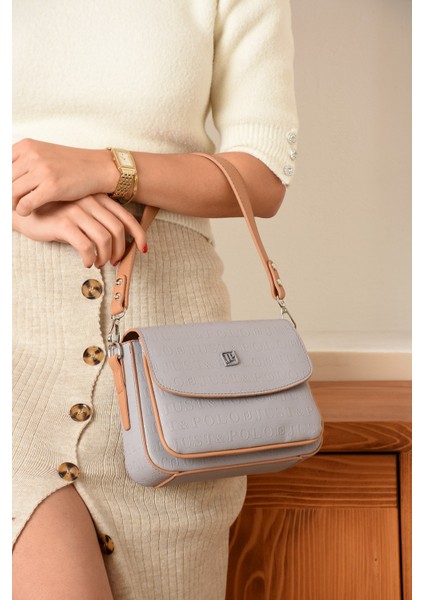 Yeni Sezon Kolon Askılı 4 Bölmeli Gri Kadın Omuz Çantası 21X16CM PBU2174 fiyatları