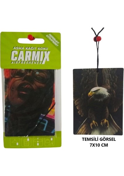 Dekoratif Asma Kağıt Koku Oto Ev Kokusu Kağıt Koku Peppertmint & Strawberry Kokulu 1 Adet