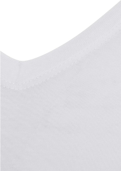 Star 206 Modal Yarım Kol V-Yaka T-Shirt Atlet
