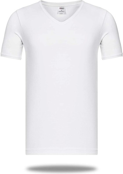 Star 206 Modal Yarım Kol V-Yaka T-Shirt Atlet