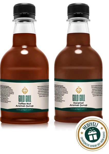 Toffee Nut & Karamel Aromalı Kahve & Meyve Şurubu 2 x 300 Ml.