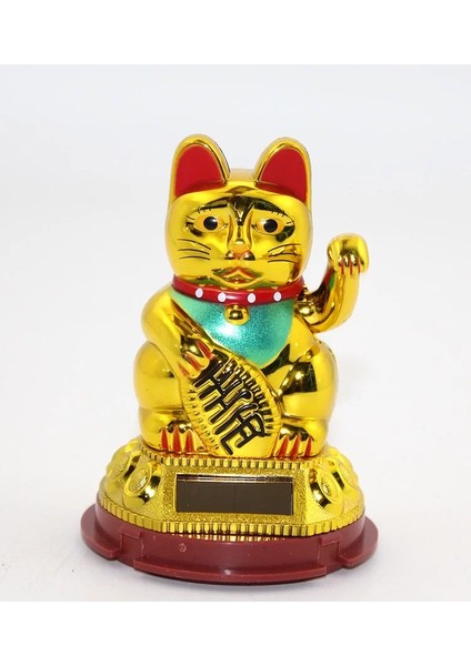 Güneş Enerjili Pati Salayan Şans Kedisi ( Maneki Neko ) ALK2931