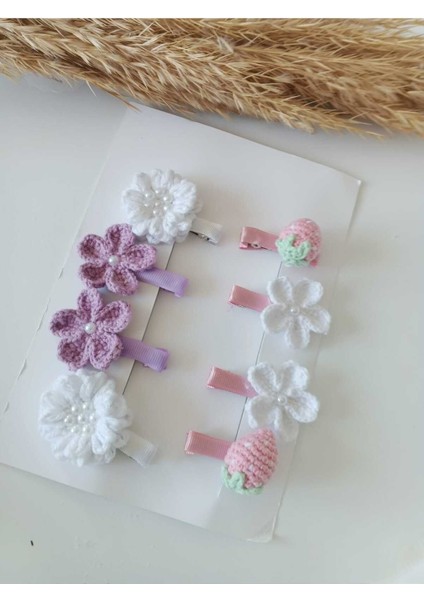 Toka Klips Toka Rengarenk Okula Dönüş 8 Adet El Emeği Eko Paket