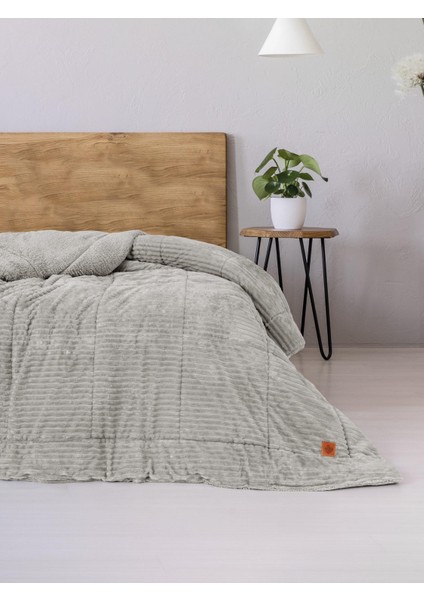 Wave Tek Kişilik Yorgan Gri 155X215 cm