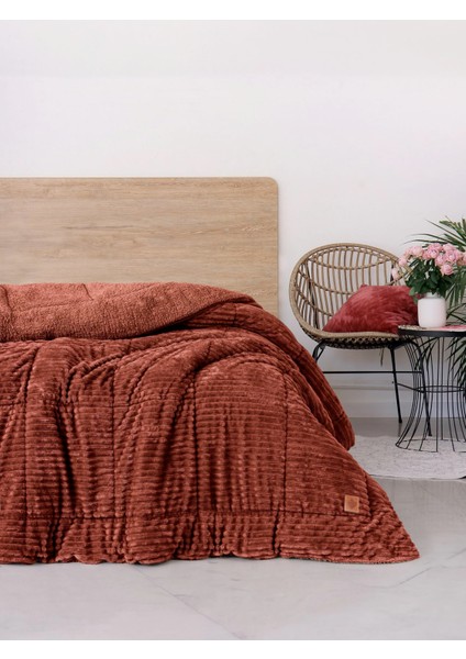 Wave Çift Kişilik Yorgan Tarçın 195X215 cm
