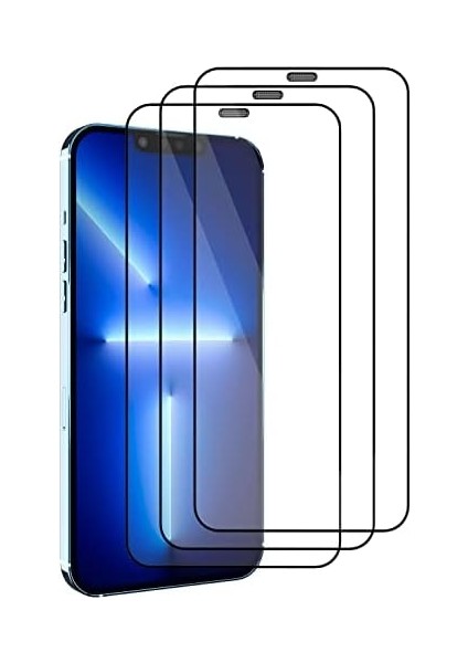 Apple iPhone 13 Pro Max Uyumlu Dust-Proof Toz Geçirmez Temperli Ekran Koruyucu Cam 3'lü Paket modelleri