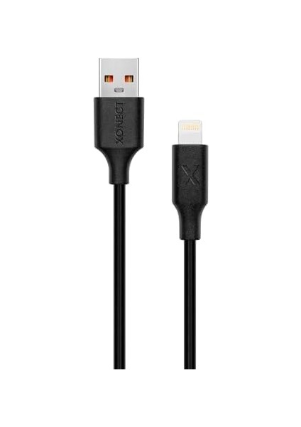 USB To Lightning Uyumlu iPhone Modelleri Için Hızlı Şarj ve Data Kablosu 100 cm (Siyah)