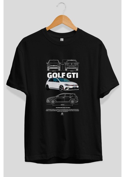 Volkswagen Golf Gtı Mk7 Ön Baskılı Oversize T-Shirt Erkek Kadın Unisex Pamuk Bisiklet Yaka fiyatları