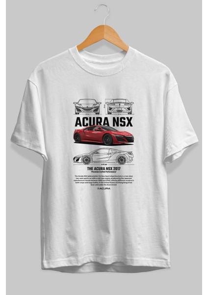 Honda Acura Nsx 1 Ön Baskılı Oversize T-Shirt Erkek Kadın Unisex Pamuk Bisiklet Yaka fiyatları