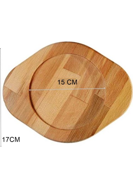 Ahşap Sahan Altlığı 2 Adet 15 cm 721289