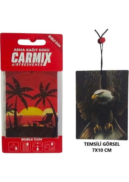 Dekoratif Asma Kağıt Koku Oto Ev Kokusu Kağıt Koku Buble Gum Kokulu 1 Adet