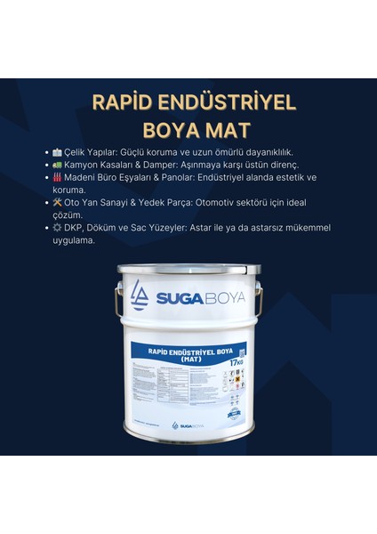 Rapid Endüstriyel Boya Mat