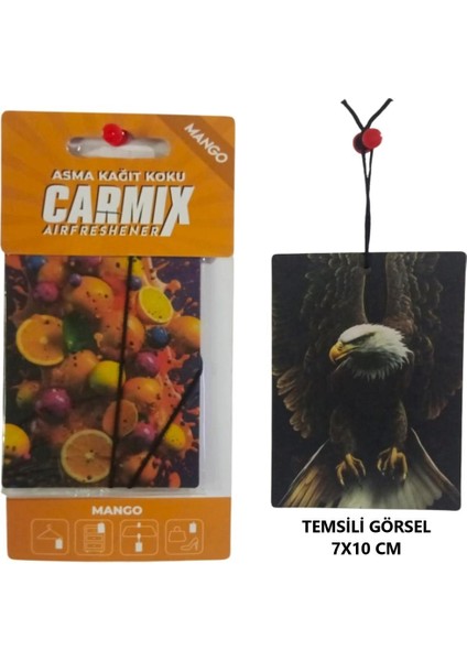 Dekoratif Asma Kağıt Koku Oto Ev Kokusu Kağıt Koku Mango (Kavun) Kokulu 1 Adet