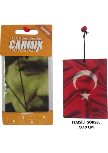 Dekoratif Asma Kağıt Koku Oto Ev Kokusu Kağıt Koku Mango (Kavun) Kokulu 1 Adet