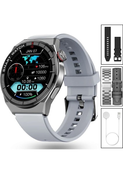 Yeni Spor Watch Gt3 Max Gümüş Akıllı Saat 1.45 Inç 46MM Nfc/sesli Arama Huawei iPhone Uyumlu 8,9,10