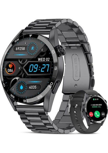 Yeni Spor Watch Klasik Erkek Akıllı Saat Amoled Ekran Sesli Görüşmeli Iphone Huawei Uyumlu 8,9,10