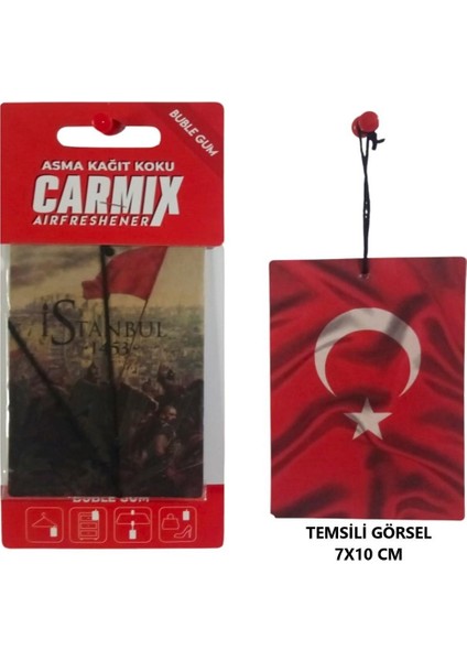 Dekoratif Asma Kağıt Koku Oto Ev Kokusu Kağıt Koku Buble Gum Kokulu 1 Adet