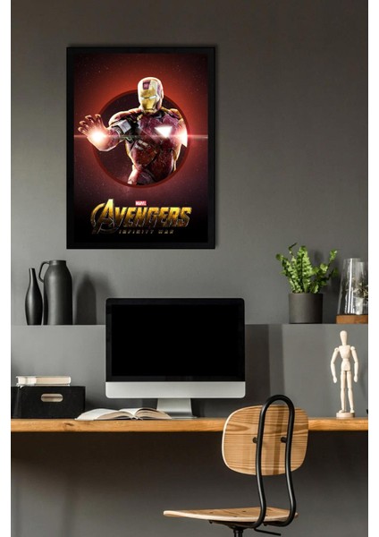 Iron Man Çerçeveli Tablo - Avengers Marvel Film Posteri Tablo fiyatları