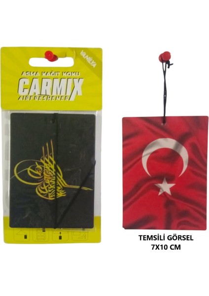 Dekoratif Asma Kağıt Koku Oto Ev Kokusu Kağıt Koku Vanilya Kokulu 1 Adet