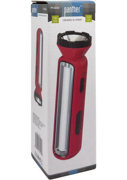 USB Şarjlı El Feneri PT-4316 fiyatları