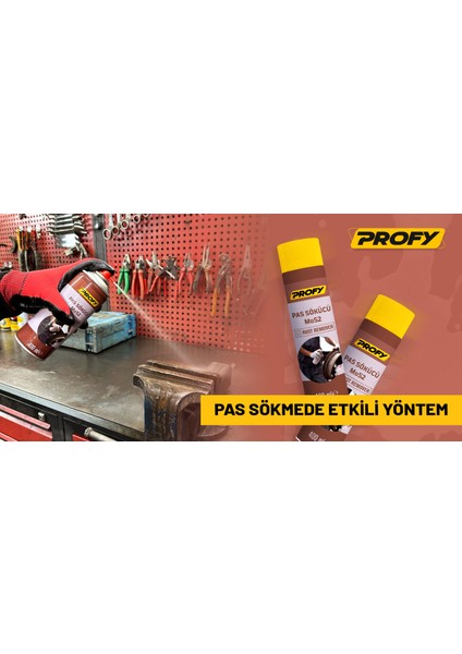 400 ml Pas Sökücü Sprey - Mos2 Formülü, Güçlü Pas Çözücü, Koruyucu Etki, Metal Yüzeyler