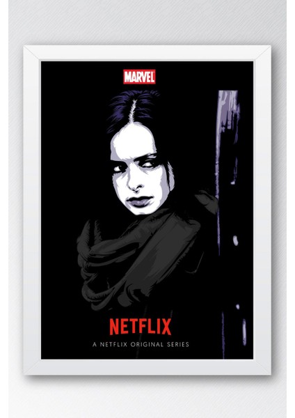 Jessica Jones Çerçeveli Tablo - Marvel Dizi Posteri Tablo