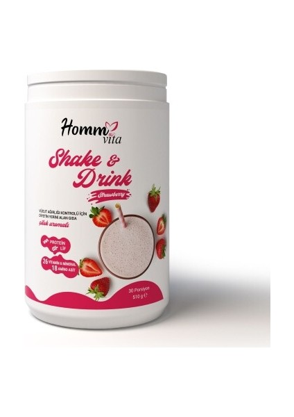 Homm Vita Shake & Drınk Diyet Yerine Geçen Gıda