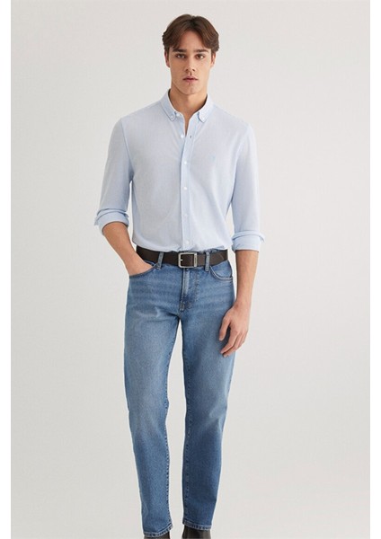 Çizgili Mavi Gömlek 0211402-88654 modelleri