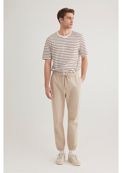 Beli Lastikli Bej Jogger Pantolon 000169-70004 fırsatları