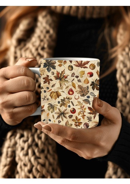 Çiçek Modellerinde 3 Boyutlu Tasarım Seramik Kupa Mug