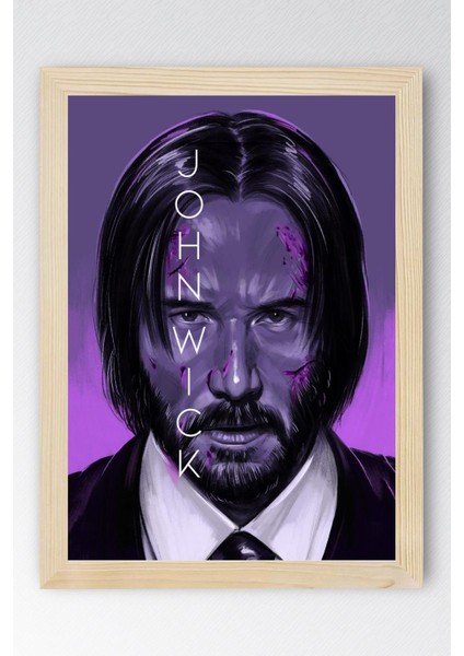 John Wick Çerçeveli Tablo - Film Posteri Tablo