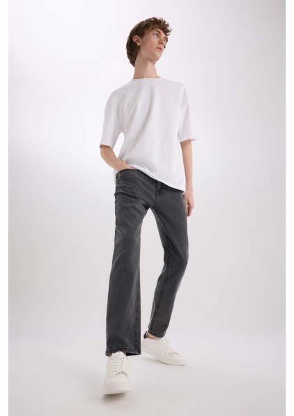 Sergio Regular Fit Normal Kalıp Normal Bel Boru Paça Jean Pantolon D9827AX25SP