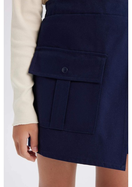 Kız Çocuk Gabardin Cepli Şort Etek D9220A825SP