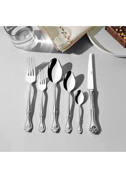 Lalezar Saten 12 Kişilik 72 Parça Kutulu Çatal Kaşık Bıçak Takımı