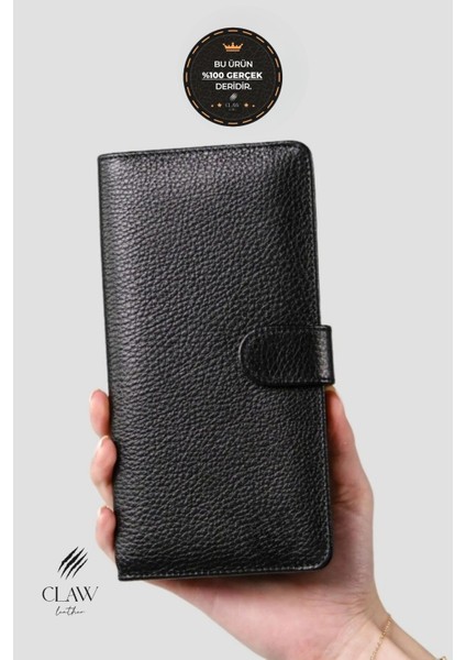 Hakiki Deri Telefon Bölmeli Unisex Cüzdan modelleri