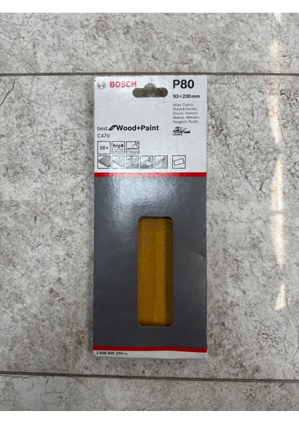 C470 3 Lü Zımpara Kağıdı 23X230